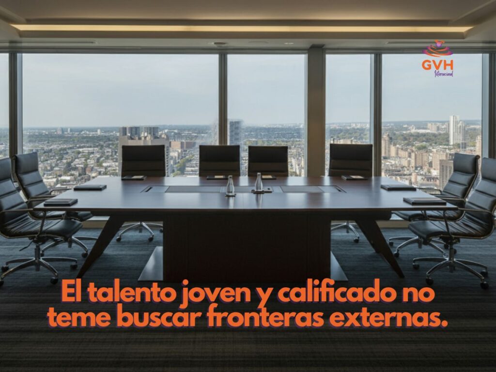 mesa ejecutiva vacía